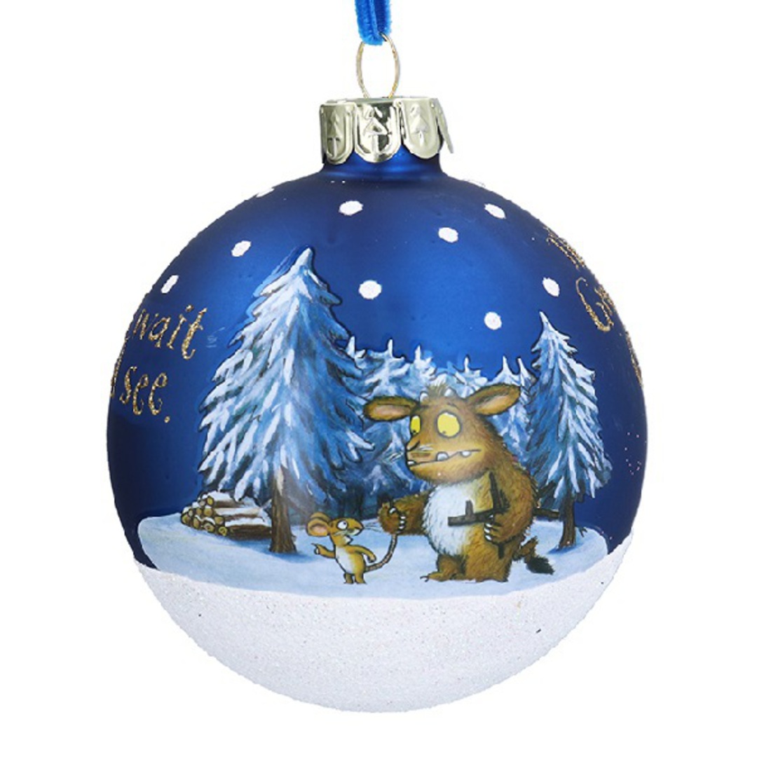 Glass Ball Blue, Gruffalo's Child 8cm *ETA Nov image 0
